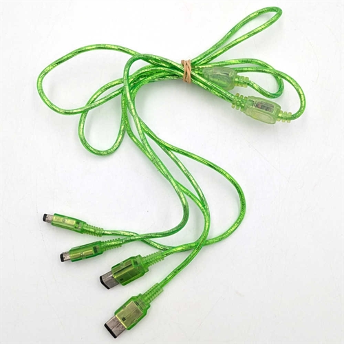 Gameboy Original Link Cable - Multisplitter Original Gameboy til Gameboy Advance Pocket og Color - Grøn (B Grade) (Genbrug)